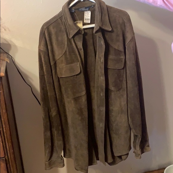 Ralph Lauren Rough Out Suede Men’s Jacket Leather - Picture 1 of 3
